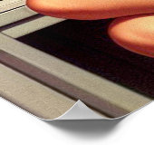 Retro Nurse Illustration Poster (Ecke)