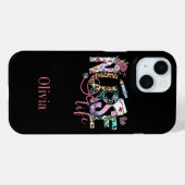 Retro Nurse Life Typografie Personalisiert Case-Mate iPhone Hülle (Rückseite (Horizontal))