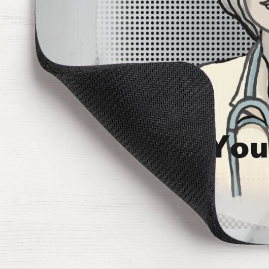 Retro nurse  mousepad (Ecke)