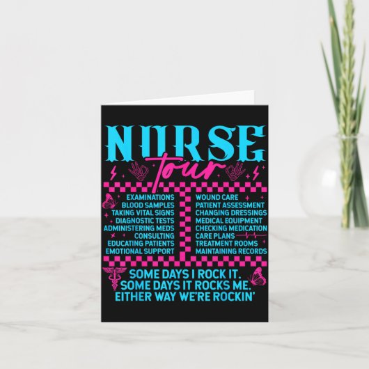 Retro Nurse Nurse Week Men Women Nurse  Karte (Vorderseite)