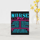 Retro Nurse Nurse Week Men Women Nurse  Karte (Gelbe Blume)