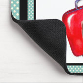 Retro Nurse Pinup_ Krankenpflege Mousepad (Ecke)