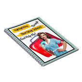 Retro Nurse Pinup_ Krankenpflege Notizblock (Rechte Seite)