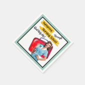 Retro Nurse Pinup_ Krankenpflege Serviette (Ecke)