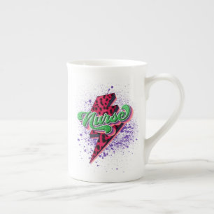 Retro Nurse Sublimation Design, Krankenversicherun Porzellantasse