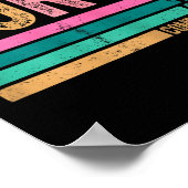 Retro Nurse Tracks Design Kümmernd Loyal Strong Poster (Ecke)