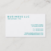 Retro NURSE Visitenkarte (Rückseite)