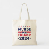 Retro Nurses for Trump 2024 America Stars Flag Str Tragetasche (Rückseite)