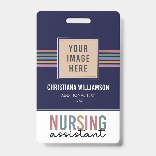 Retro Nursing Assistant CNA Pflegeassistent Ausweis (Vorderseite)