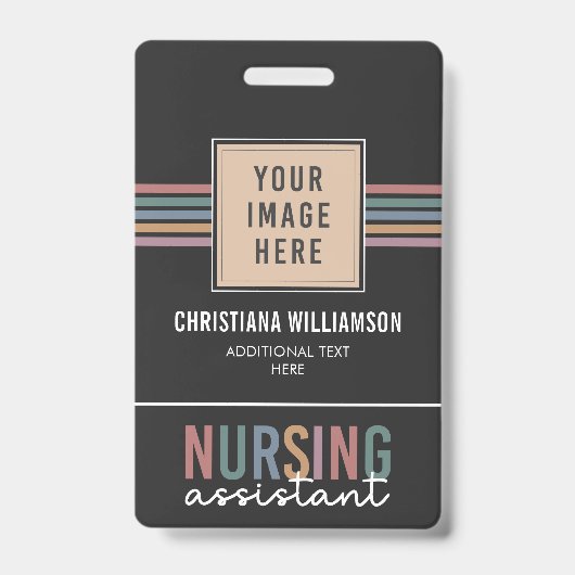 Retro Nursing Assistant CNA Pflegeassistent Ausweis (Vorderseite)