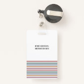 Retro Nursing Assistant CNA Pflegeassistent Ausweis (Rückseite mit Rechteck)