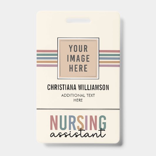 Retro Nursing Assistant CNA Pflegeassistent Ausweis (Vorderseite)