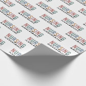 Retro Nursing Assistant CNA Pflegeassistent Geschenkpapier (Ecke)