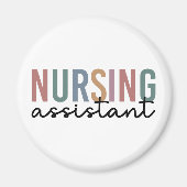 Retro Nursing Assistant CNA Pflegeassistent Magnet (Vorne)