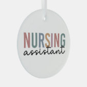 Retro Nursing Assistant CNA Pflegeassistent Ornament Aus Glas (Vorderseite Rechts)