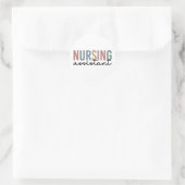 Retro Nursing Assistant CNA Pflegeassistent Runder Aufkleber (Tasche)
