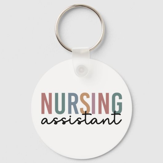 Retro Nursing Assistant CNA Pflegeassistent Schlüsselanhänger (Vorderseite)