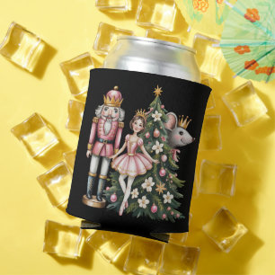 Retro-Nussknacker-Szene Vintage-Weihnachten passen Dosenkühler