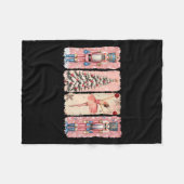 Retro Nutcracker Ballet Nk Christmas Xmas Vibes Wo Fleecedecke (Vorderseite (Horizontal))