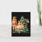 Retro Nutcracker Ballet Nk Christmas Xmas Vibes Wo Karte (Vorderseite)