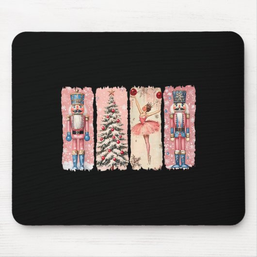 Retro Nutcracker Ballet Nk Christmas Xmas Vibes Wo Mousepad (Vorne)