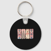 Retro Nutcracker Ballet Nk Christmas Xmas Vibes Wo Schlüsselanhänger (Vorderseite)