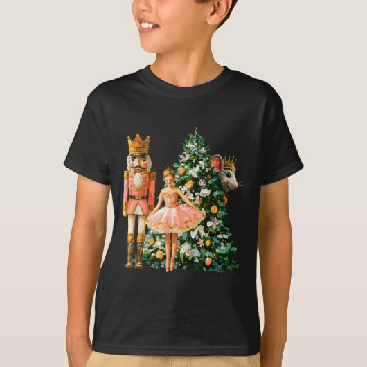 Retro Nutcracker Ballet Nk Christmas Xmas Vibes Wo T-Shirt (Vorderseite)
