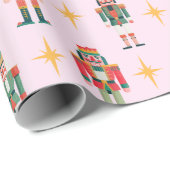 Retro Nutcracker Weihnachten Geschenkpapier (Rolleneckpunkt)