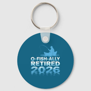 Retro O-fisch-lich Rentner 2026 Fischer Angeln R Schlüsselanhänger