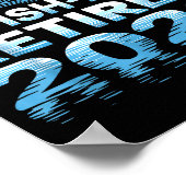 Retro O-fish-ally Retired 2026 Fisherman Fishing R Poster (Ecke)