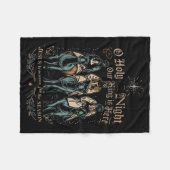 Retro O Holy Night Our King Is Here Christian Reli Fleecedecke (Vorderseite (Horizontal))