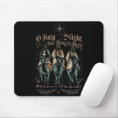 Retro O Holy Night Our King Is Here Christian Reli Mousepad (Mit Mouse)