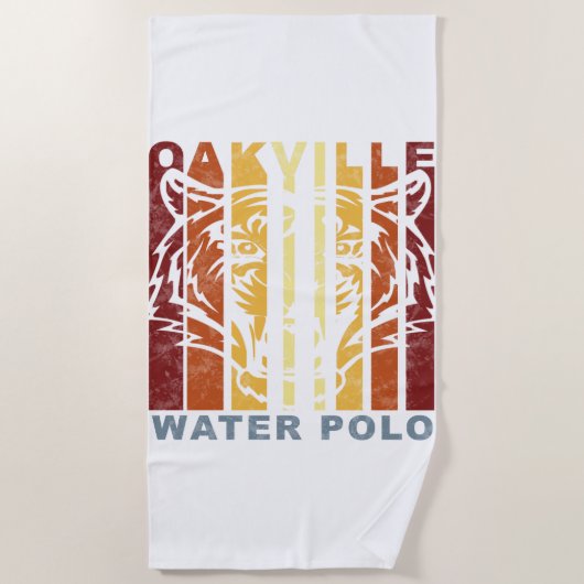 Retro Oakville Water Polo Beach Handtuch (Vorderseite)