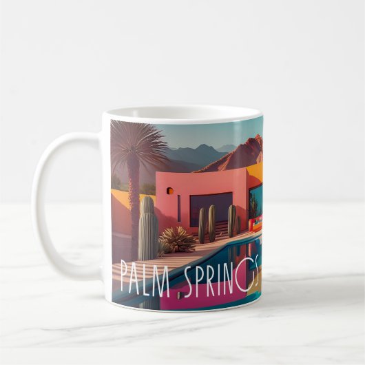 Retro-Oase – Palm Springs Kaffeetasse (Links)