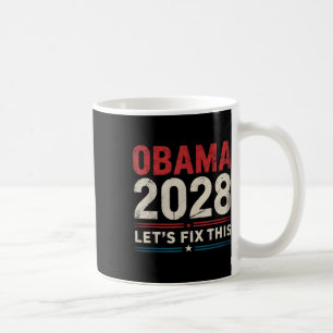 Retro Obama 2028 Lustig Politisch Patriotisch Wähl Kaffeetasse