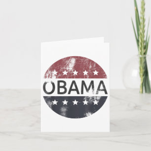 Retro Obama Vintage Wahl Präsident Barack Obama Karte