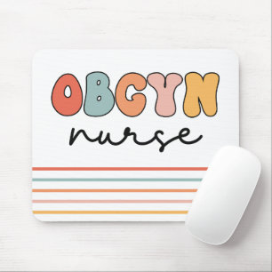 Retro OBGYN Nurse Mousepad