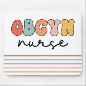 Retro OBGYN Nurse Mousepad (Vorne)