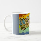Retro Ocean City NJ Kaffeetasse (Links)
