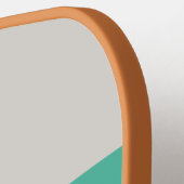 Retro Ocean Rainbow Across Striping with Name Pickleball Schläger (Linke Seite)