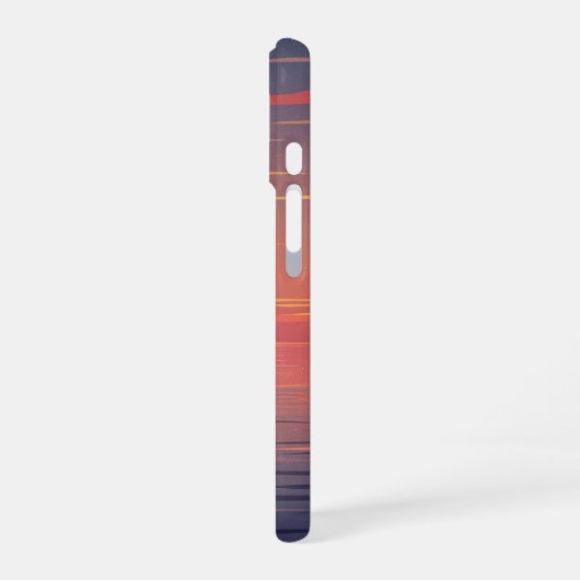 Retro Ocean Sunset iPhone 16 Hülle (Linke Seite)