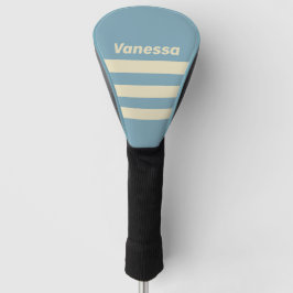 Retro Ocean Three Across Streifen mit Namen Golf Headcover