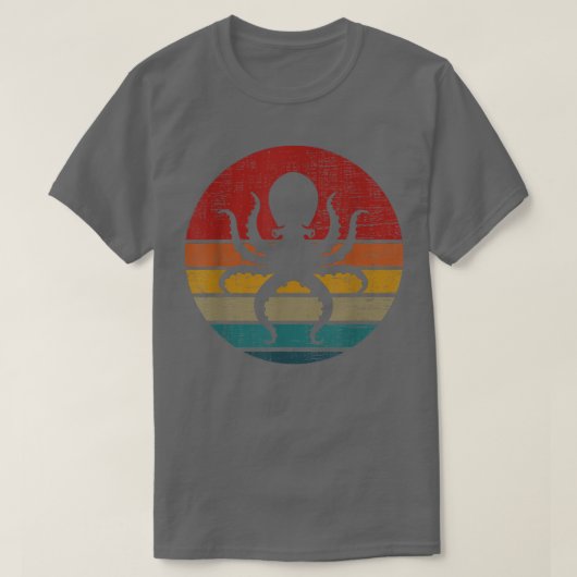 Retro Octopus Vintage T-Shirt (Design vorne)