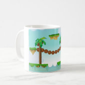 Retro- oder klassisches Plattformspiel Kaffeetasse (Vorderseite Links)