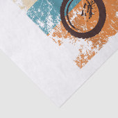 Retro Off Road Motorrad Motocross Enduro Seidenpapier (Detail)