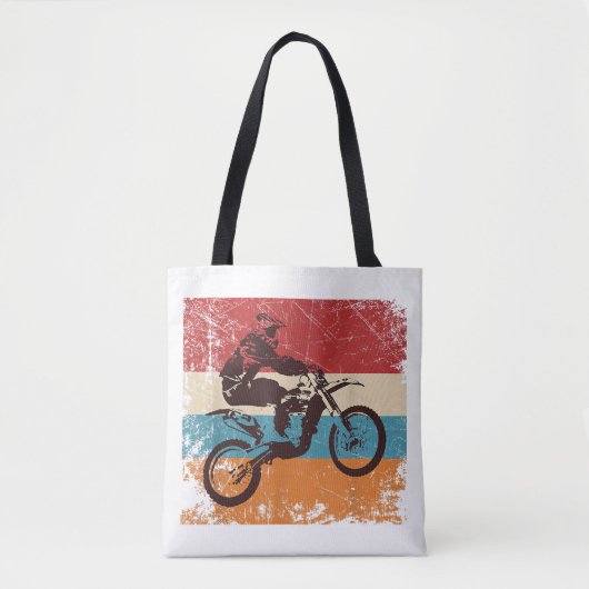 Retro Off Road Motorrad Motocross Enduro Tasche (Vorderseite)