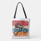 Retro Off Road Motorrad Motocross Enduro Tasche (Rückseite)