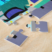 Retro offenes Haus-Party-Puzzlespiel Puzzle (Seite)