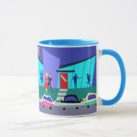 Retro offenes Haus-Party-Tasse