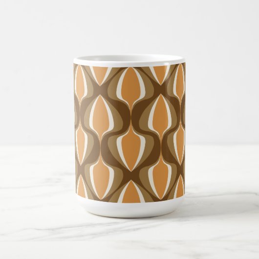 Retro Ogee  Brown Kaffeetasse (Mittel)